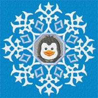 Penguin Machine Embroidery Design