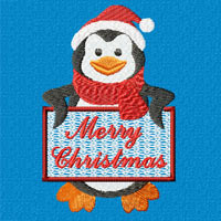Penguin Machine Embroidery Design