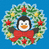 Penguin Machine Embroidery Design
