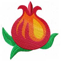 Pomegranate Machine Embroidery design