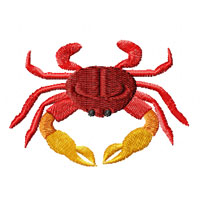 Sea Crab Machine Embroidery Design