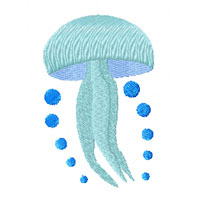 Jelly Fish Machine Embroidery Design