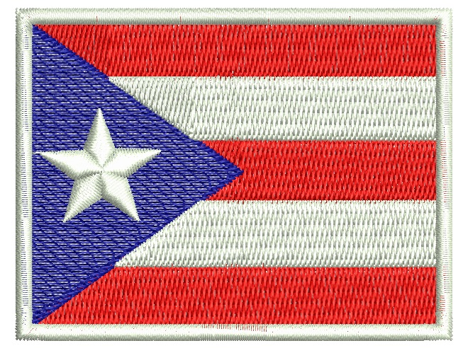 Puerto Rico flag   Machine Embroidery Design tested 05052025