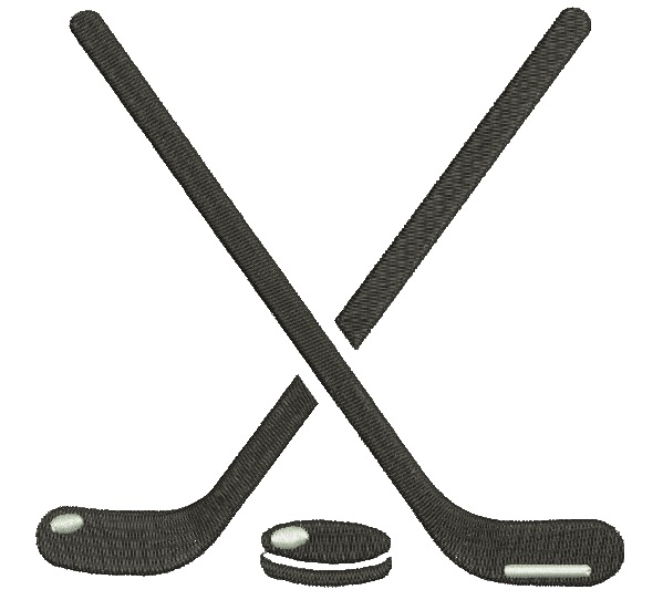 hockey sticks Machine Embroidery Design 