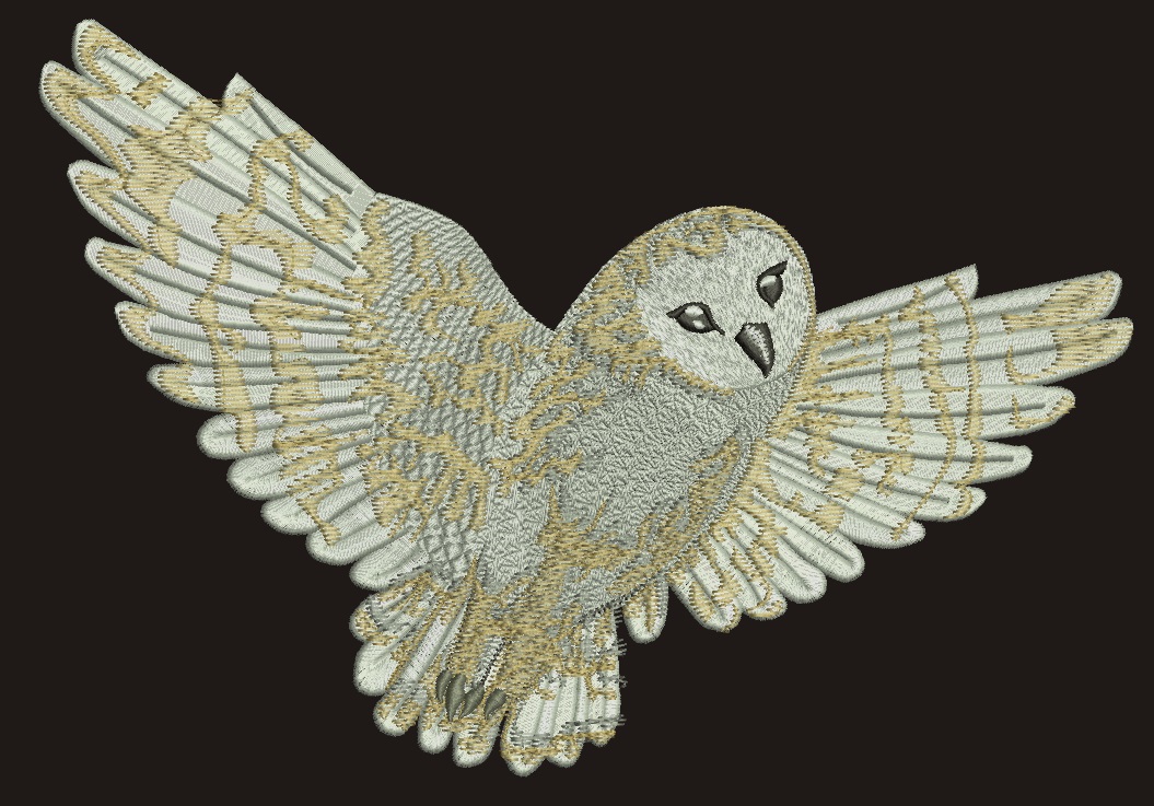 Owl  Machine Embroidery Design 