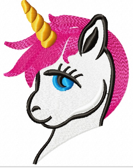 Unicorn  Embroidery Machine Embroidery Design, Instant Download 