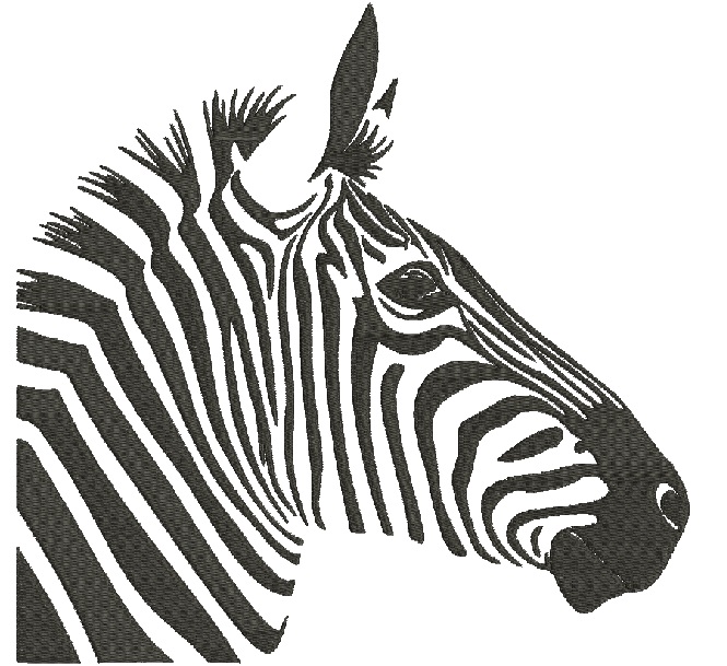Zebra Face Machine Embroidery Designs, instantly download 