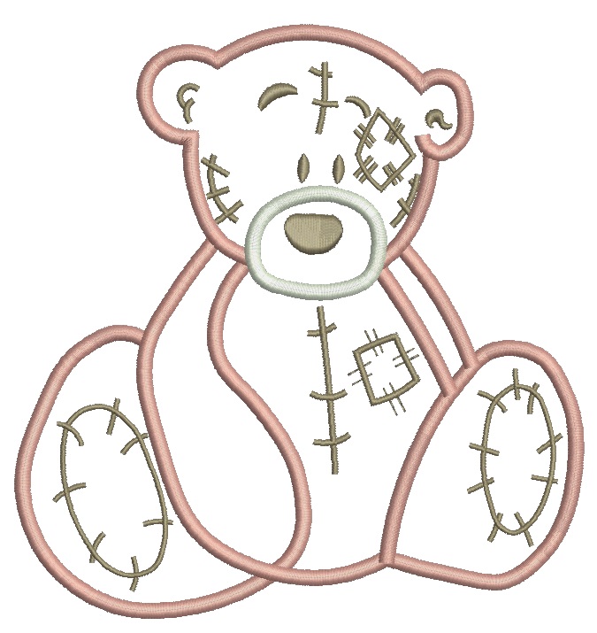Bear Machine Embroidery Design 