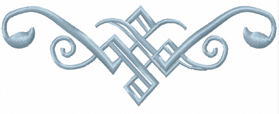 Curls Corner  Machine embroidery design - instantly download 