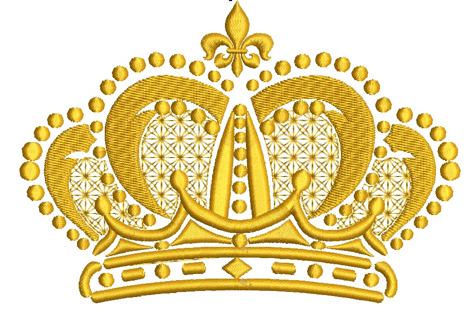 Crown Machine Embroidery Design - tested 