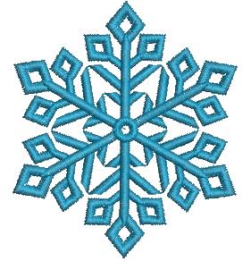 Beautiful snowflake , three sizes  - Machine Embroidery Design  