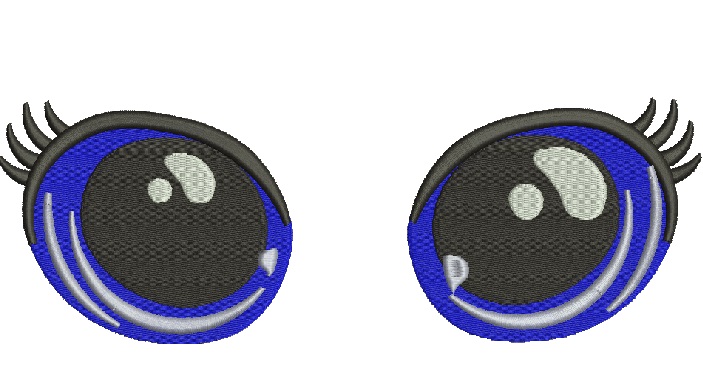 Eyes for soft toys pair -separately  left and right Machine Embroidery Designs, instantly download 