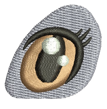 Horse, deer eyes, pair - left and right / eyes for soft toys Machine Embroidery Designs, left and right, instantly download 
