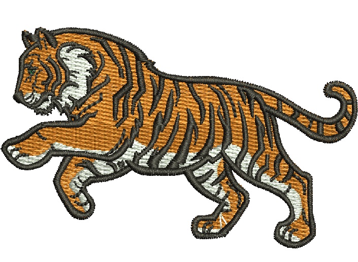 Tiger Machine Embroidery Design Instant Download Digital File 