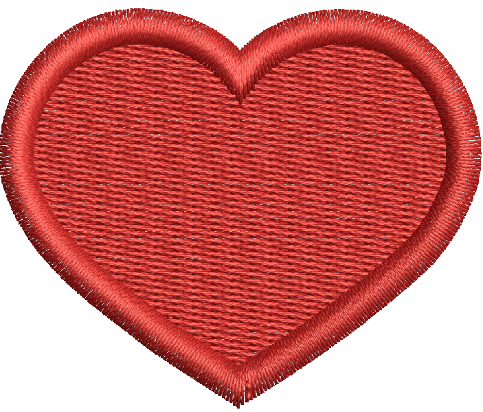 Heart machine embroidery design – instant download 