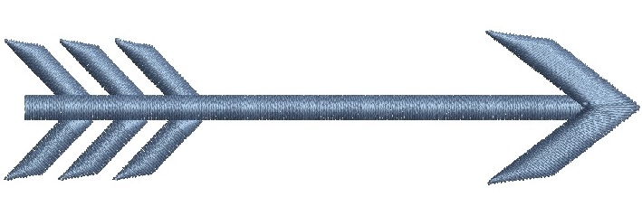 ➡️ Arrow machine embroidery design – instant download 