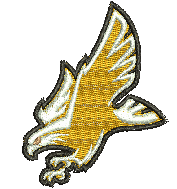 Eagle machine embroidery design 