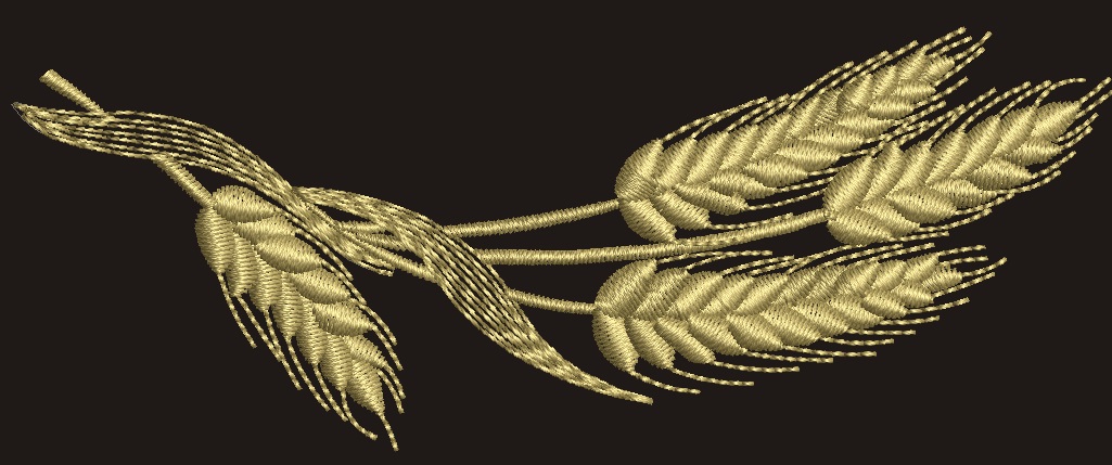 Spikelet machine embroidery design 