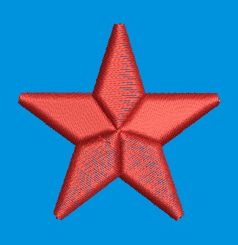 Star machine embroidery design  