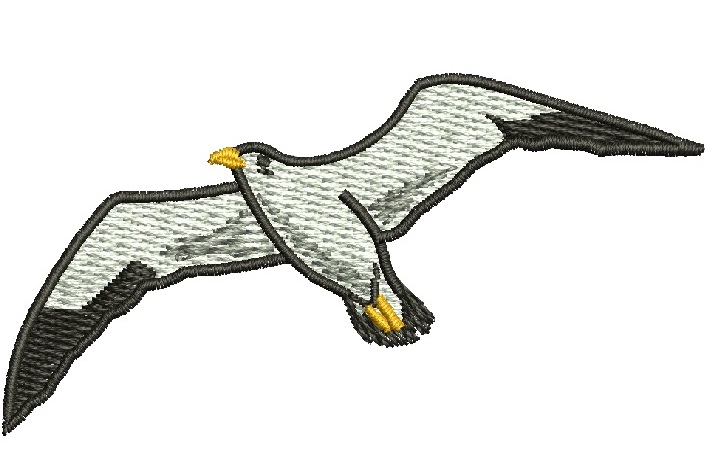 Mini Seagull Flying machine embroidery design 01072025