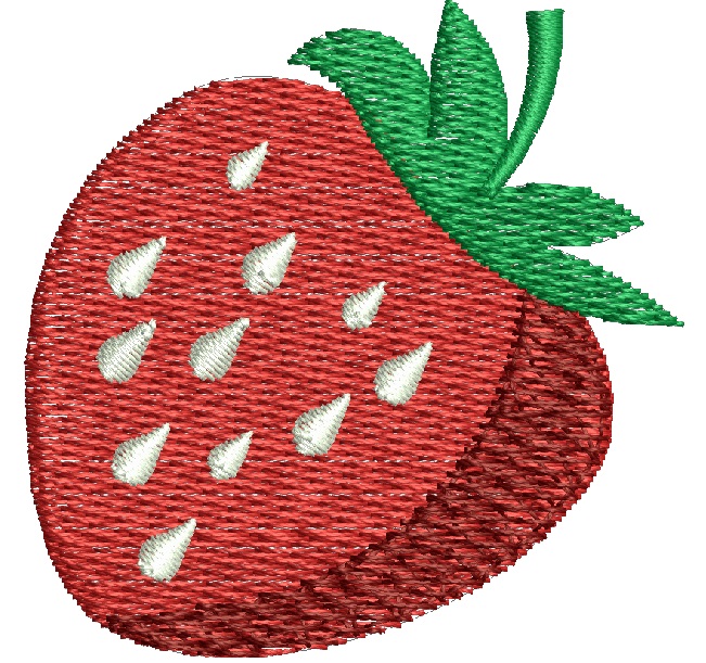 Strawberry machine embroidery designs 