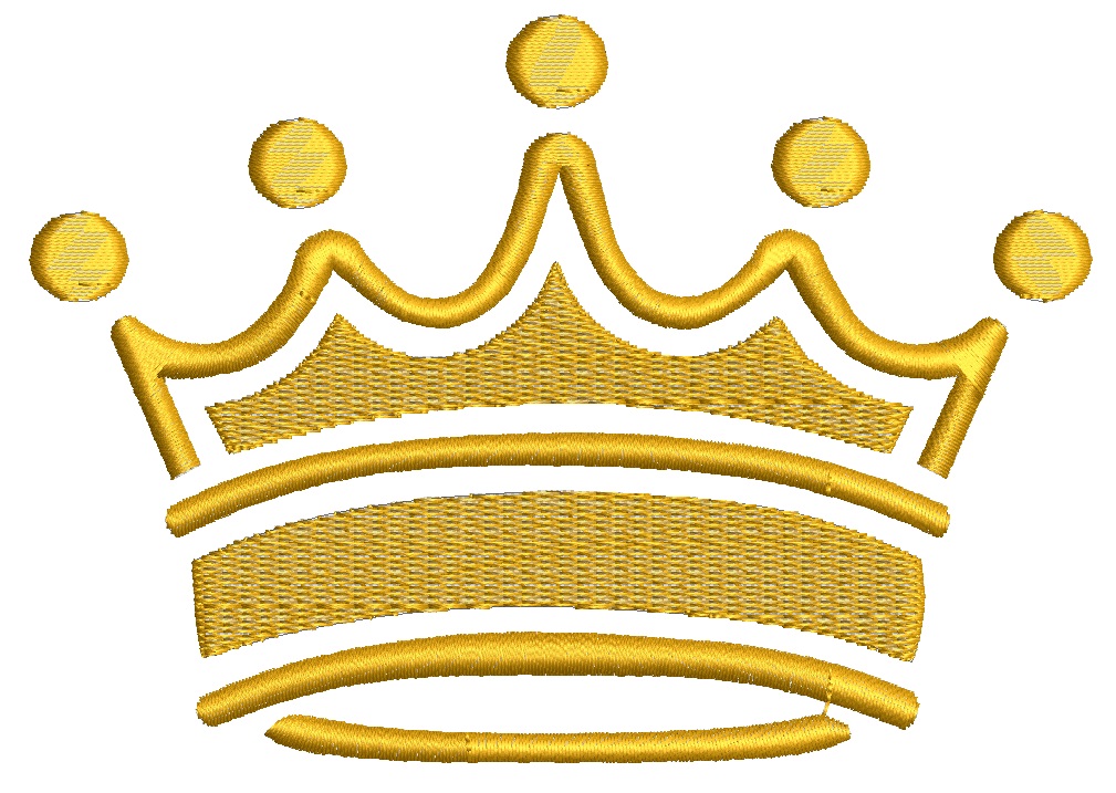 Crown machine embroidery design 