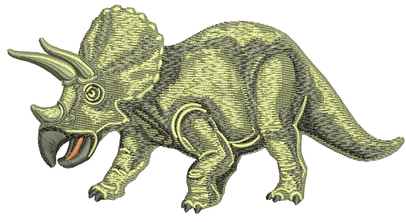 Ojoceratops dinosaur - machine embroidery design 03062025