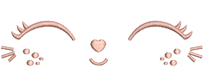 Toy face machine embroidery design  