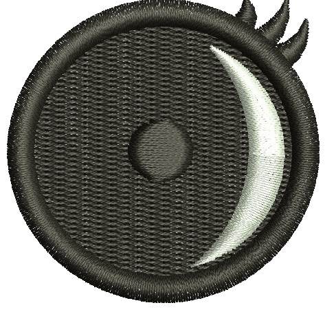 Simple Round Eye Machine Embroidery Design for Soft Toys 