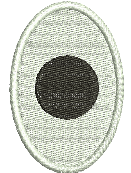 Oval Toy Eye Machine Embroidery Design 