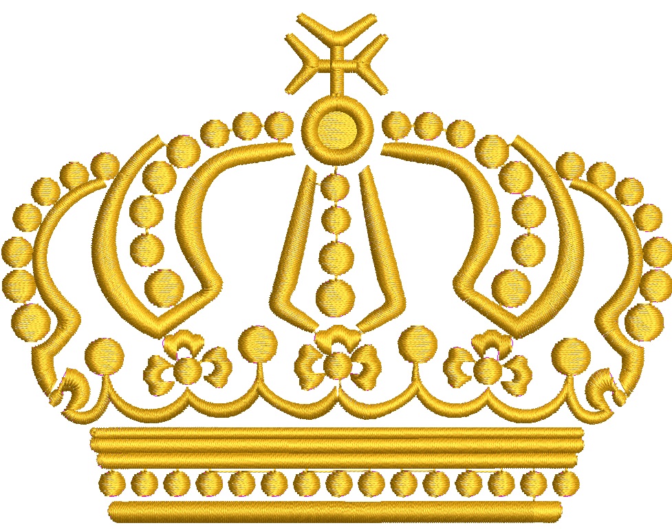 Crown Machine Embroidery Design  