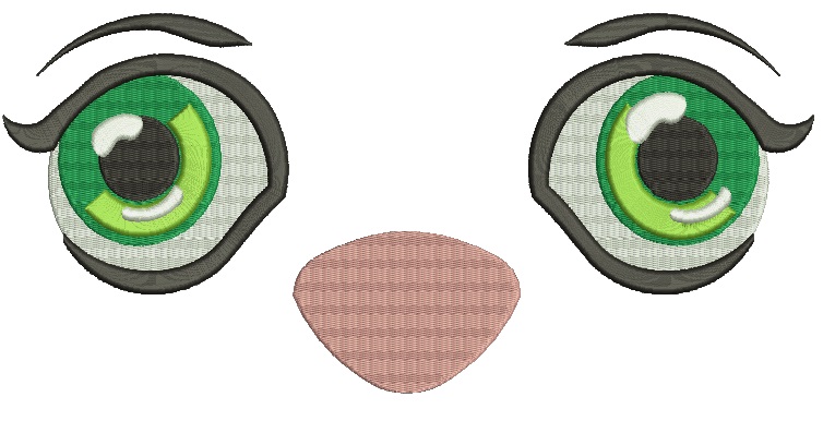 Big Eyes and Nose Machine Embroidery Designs30072025