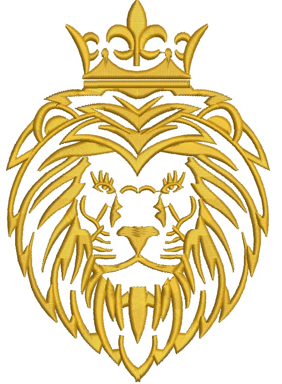 Lion King and Crown Machine Embroidery Designs 