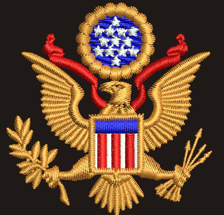 American Eagle Great Seal Machine Embroidery Design 