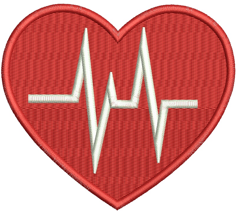 Pink Heartbeat Rate Medical Pattern, Healthcare Design 