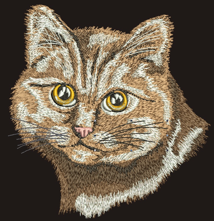 Cat for the Pocket Machine Embroidery Design 