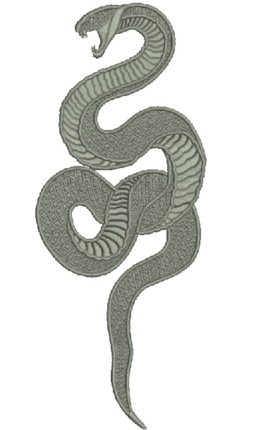 Snake Machine Embroidery Design 
