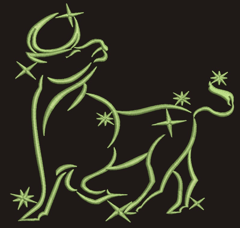 Taurus Machine Embroidery Design 