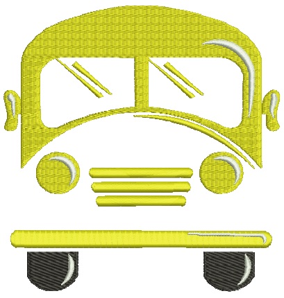 Bus Machine Embroidery Design 