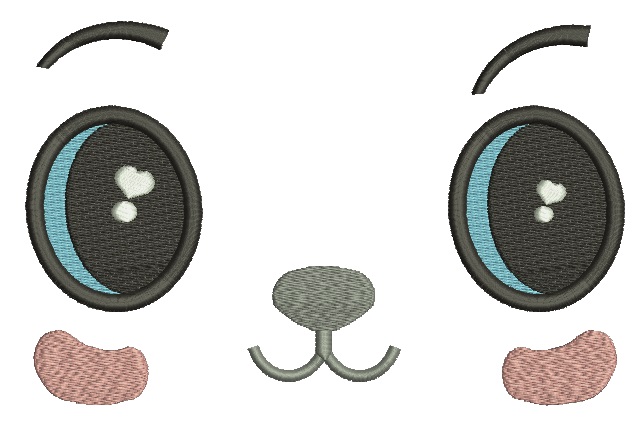 Toy Face Muzzle Machine Embroidery Design 