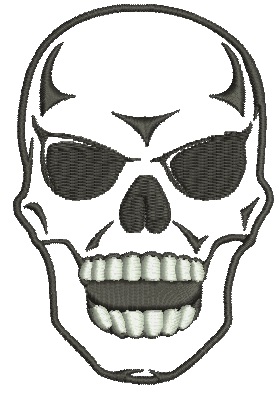 Skull Machine Embroidery Design 