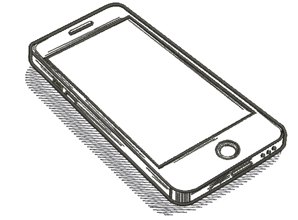 Cell Phone Machine Embroidery Design 