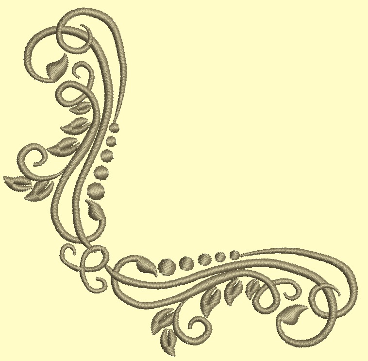 Angular Frame for Monograms 5 Sizes Machine Embroidery Design 