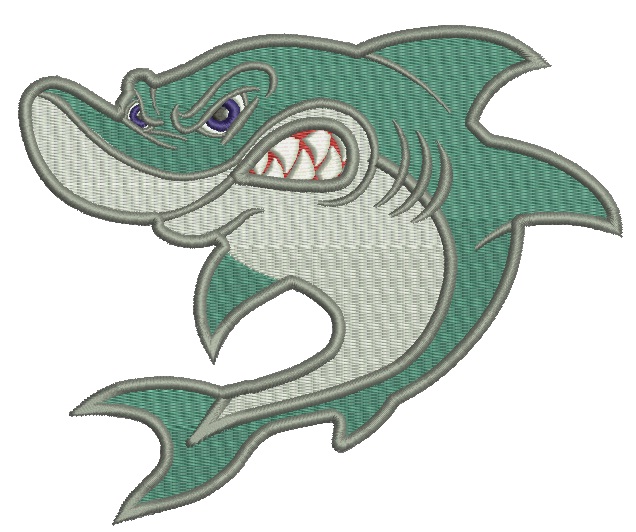 Shark Machine Embroidery Design 