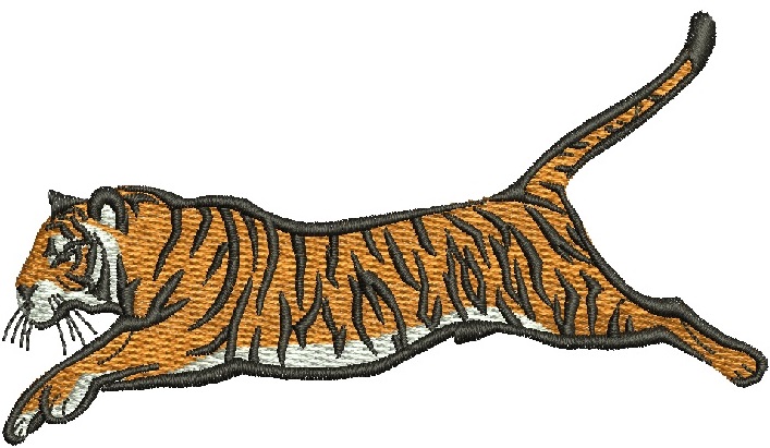 Tiger Machine Embroidery Design 