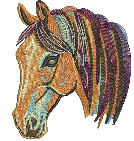 Horse Machine Embroidery Design 