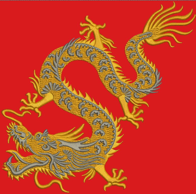 Dragon machine embroidery design 