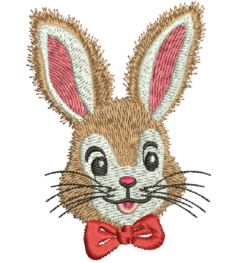 Cute Bunny Machine Embroidery Design 