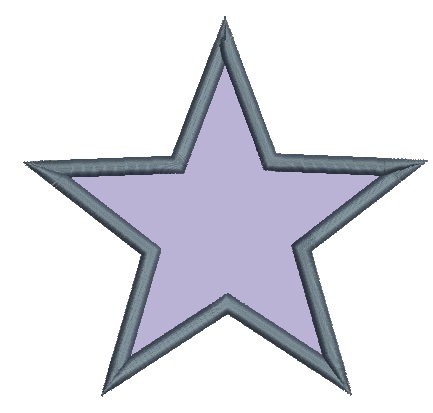 Star Applique Machine Embroidery Design for Clothing, Quilts, Baby Items, and Decorative Projects 