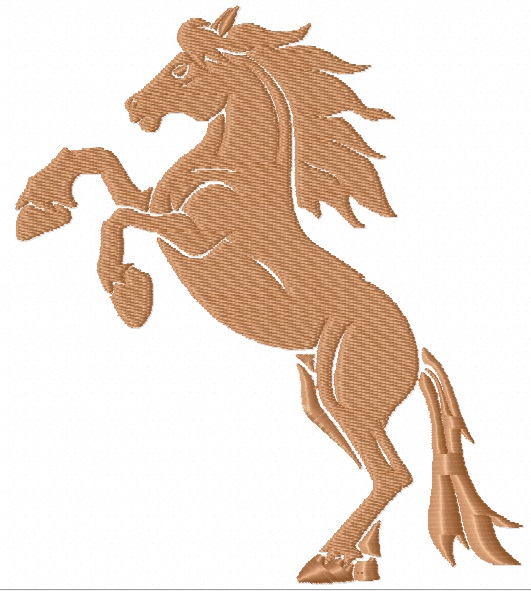 Horse Head Machine Embroidery Design 